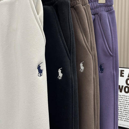 【捡漏】自产 polo小马标 加绒 休闲运动 束脚卫裤 成人款 青少年可穿 可配亲子 商品图3