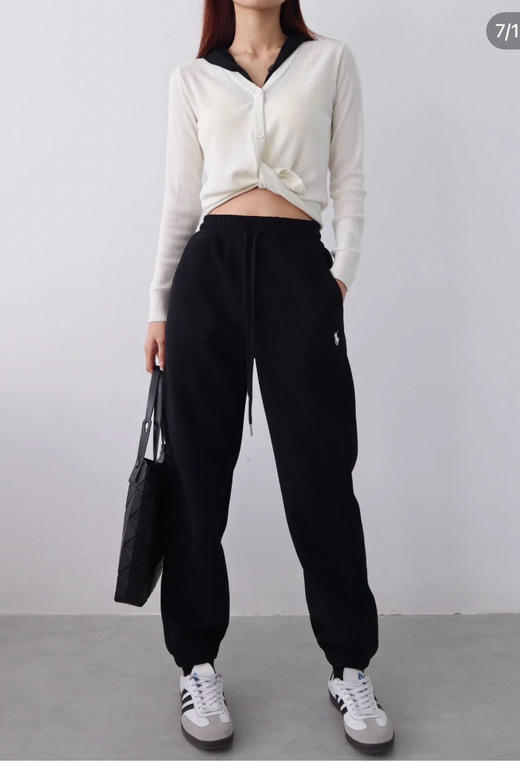 【捡漏】自产 polo小马标 加绒 休闲运动 束脚卫裤 成人款 青少年可穿 可配亲子 商品图1