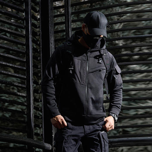 天苑机能开衫卫衣长袖连帽加厚潮流休闲户外上衣男保暖加厚 商品图2