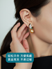 【挚友限定】18K金两戴款钻石祖母绿珍珠耳夹 蝶伴 商品缩略图3