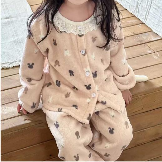 【破价！39.9/套】【糯米绒】新款女童睡衣秋冬加厚儿童家居服加绒碎花聚 商品图6