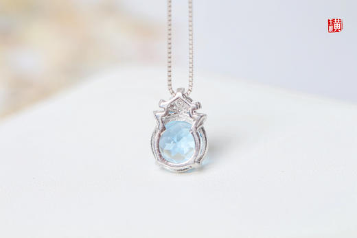 托帕石吊坠 镶嵌：925银镶 商品图2