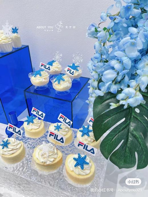 蓝色冰雪奇缘品牌主题甜品台 商品图5