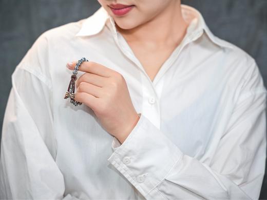 【热销款】六字真言珠串银手链（大）S925克重52 商品图6