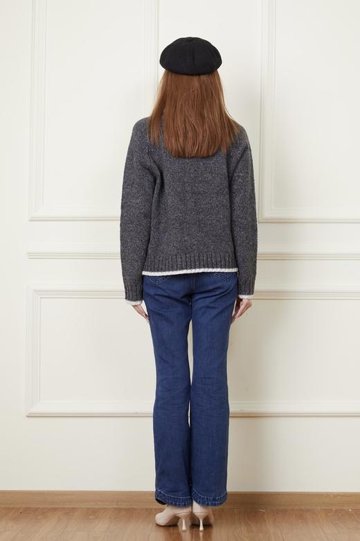 HAYES 美式休闲撞色针织毛衣 19361 商品图3