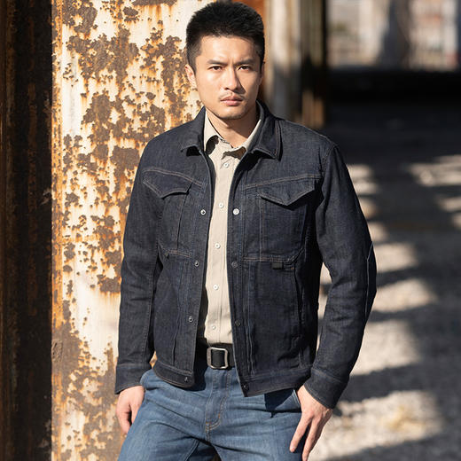 二代战骑战术牛仔夹克春秋男士外套潮流休闲工装男百搭时尚 商品图0