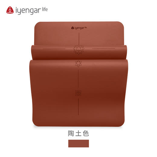艾扬格 life A3091 脉轮瑜伽垫 加宽  防滑防汗 土豪橡胶瑜珈垫 尺寸：185*68cm 4mm 商品图0