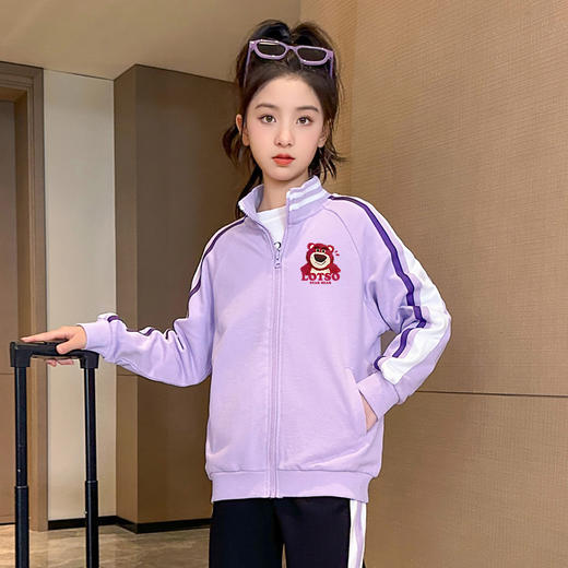 女童加绒外套2024新款儿童棒球服秋冬款大童上衣冬装洋气女孩衣服 商品图3