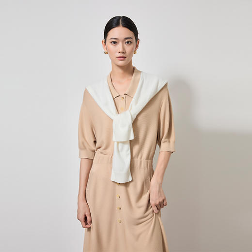 东黎 • 山羊绒女士秋冬气质设计感小披肩 22P045 商品图2