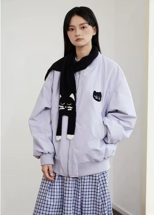 Mood Like Me/MWT2405/猫咪头毛巾绣夹棉MA1飞行夹克 商品图0