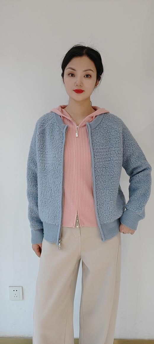 485798全毛拉链开衫外套 商品图2