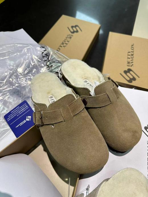 存元！Z品单！羊毛半拖勃肯鞋拖鞋 男女同款！ 商品图8