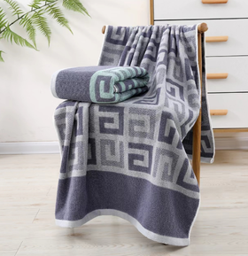 【2条装浴巾59.9元】自然醒纯棉加厚浴巾男女通用全棉柔软吸水不掉毛洗澡大毛巾裹巾男款高档WDF