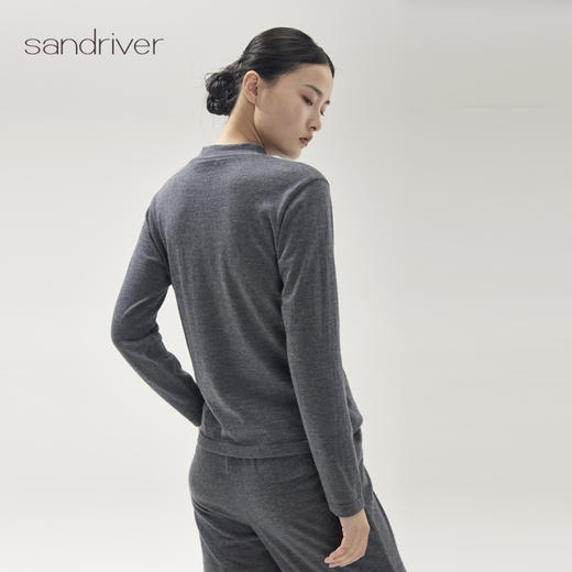 精纺羊绒针织女高领打底衫SJF96W337N 商品图5