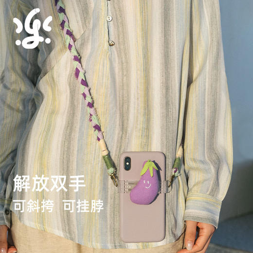 古古楽gugu原创老粗布编织绳手机链 商品图3