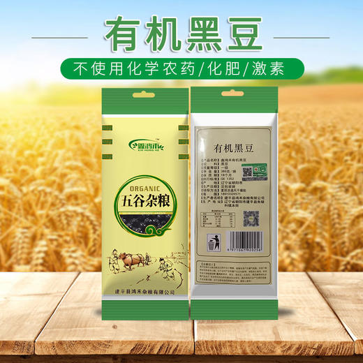 彩虹雨 有机杂粮有机黑豆389g   满百包邮 商品图5