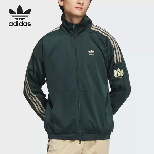 5折【自营】adidas/阿迪达斯  三叶草男女经典复古休闲立领外套 JL8400 商品图0