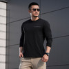 秘纤速干圆领长袖T恤轻爽棉吸汗亲肤男士长袖T恤男休闲上衣 商品缩略图4