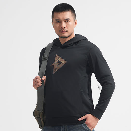 隐之君杨棉感连帽卫衣休闲百搭男士新款长袖时尚卫衣外套 商品图3