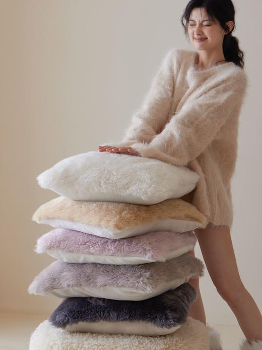 自然醒高奢纯色卡达尔羊毛绒毯保暖加厚休闲盖毯沙发毯秋冬双面绒卧室毯MT 商品图3