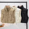 棉马甲女秋冬新款立领加厚宽松短款小香风无袖棉服背心外套 商品缩略图1
