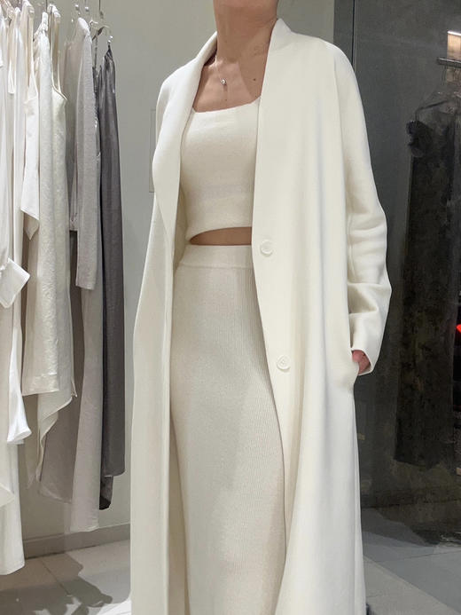 ranyepersonal｜coat 拼接袖不对称白色长款 [ 白TOUCH24CO02-2 ] 商品图10
