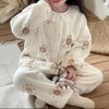 【破价！39.9/套】【糯米绒】新款女童睡衣秋冬加厚儿童家居服加绒碎花聚 商品缩略图5