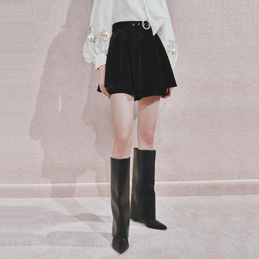 浪漫复古散摆短裤女裙裤女 商品图0