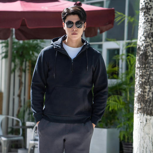 重型基础款套头连帽战术卫衣加绒长袖宽松休闲运动百搭龙年 商品图3