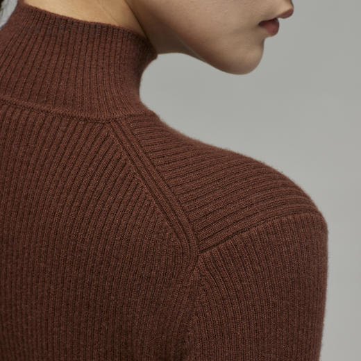 疗愈羊绒|羊绒半高领女套衫SJF96W366N 商品图1