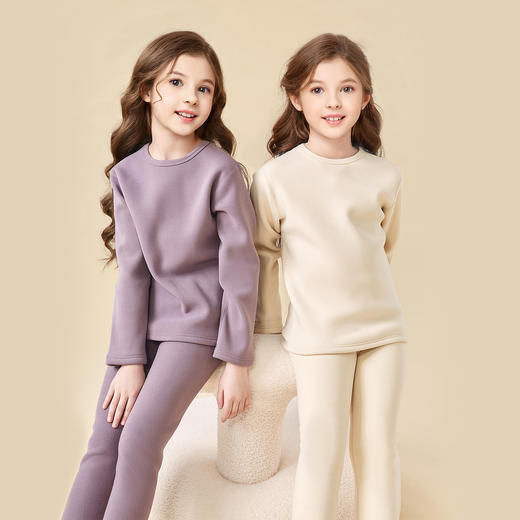 笛莎Deesha 女童家居服2024冬季新款女童保暖内衣套装 商品图0