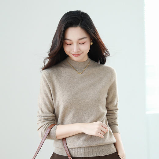 [康赛妮纱线][有身份证火桐hooton 秋冬必入 搭配神器羊绒半高领打底衫24A001 商品图7