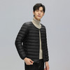 半身缘男装 冬季内穿保暖无领轻薄打底羽绒内胆外套羽绒服02033 商品缩略图1