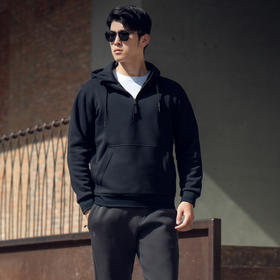 重型基础款套头连帽战术卫衣加绒长袖宽松休闲运动百搭龙年