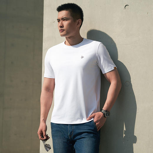 秘之疾风速干珠地圆领短袖T恤夏休闲时尚百搭男士半袖户外 商品图4