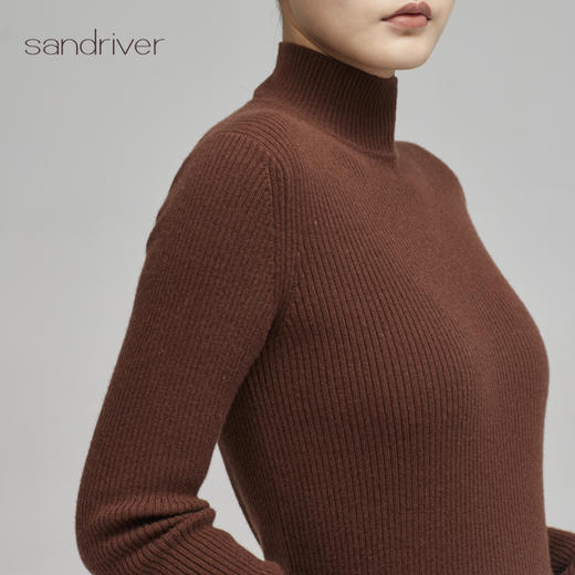 疗愈羊绒|羊绒半高领女套衫SJF96W366N 商品图2