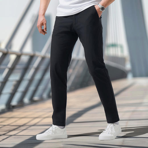 隐之悠澜轻量九分锥形商务休闲通勤薄款百搭男士裤春夏长裤 商品图4