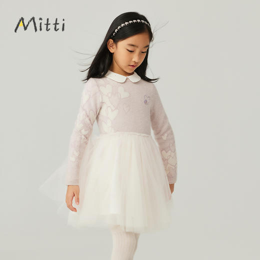 【5折】8楼MITTI童装冬款女童连衣裙吊牌价；1499元 活动价：749元 商品图1