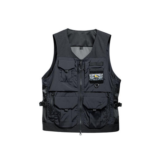 天相机能轻量马甲户外休闲运动工装风背心多口袋男透气无袖 商品图4