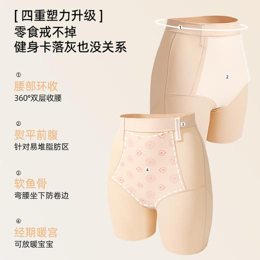 【商场同款】熳洁儿 女士束身裤高腰收腹中长款提臀24704208 商品图1