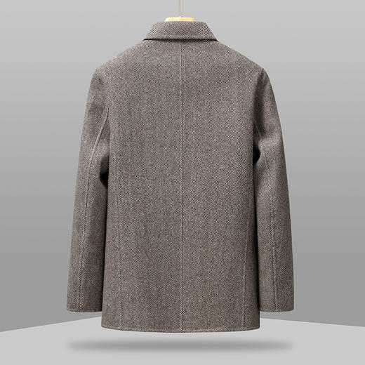 【绵羊毛】【新款DXS】大依优型大码羊毛呢西服外套商务夹克男宽松加肥加大码上衣胖子正装休闲 商品图1