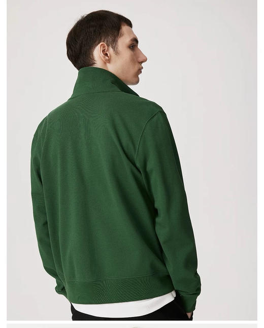 【11月19日 上午12:00 秒杀】LACOSTE/鳄鱼 拉链立领开衫卫衣外套    商务休闲典范款式 商品图13