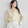 【内购】轻新中式新款新中式花边木耳领莱赛尔会呼吸轻量顺滑衬衫-151C57678 商品缩略图1