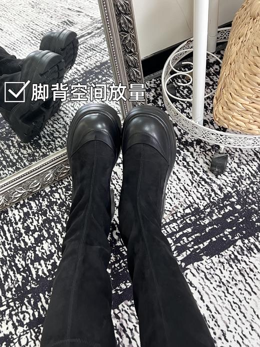 【弹力绒瘦瘦靴】现货，定制打版款！肉肉脚、高脚背可以穿！鞋头、鞋身放量，上脚显腿直显腿瘦！ 商品图5