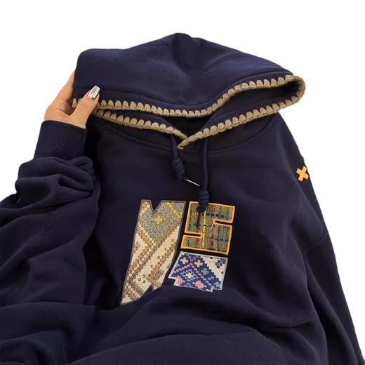 丁摩 连帽卫衣外套女秋季新款美式显瘦宽松上衣潮4ZF-111801 商品图4