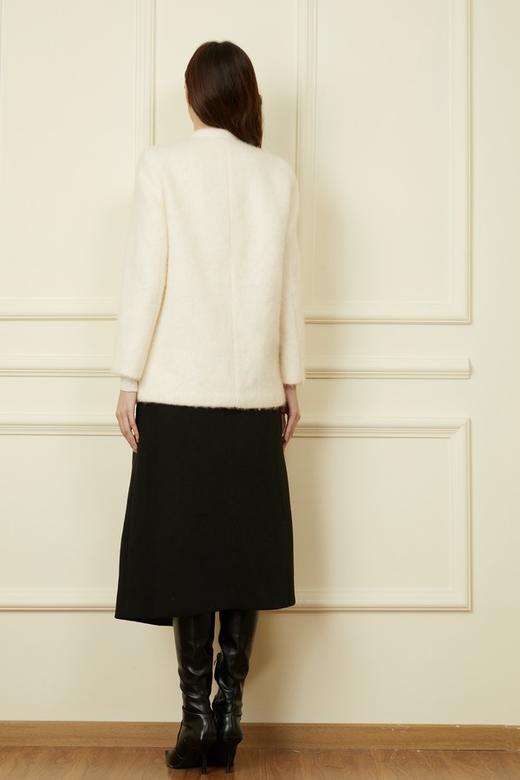 Le Malene 无领羊毛加厚外套 19336【不含胸针】 商品图6