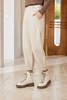 ESTELLICA 米色休闲高腰加绒长裤 19403 商品缩略图1
