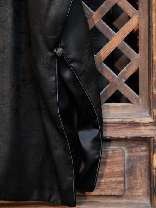 盛唐牡丹| 梅兰竹菊香云纱夹棉外套 商品图12