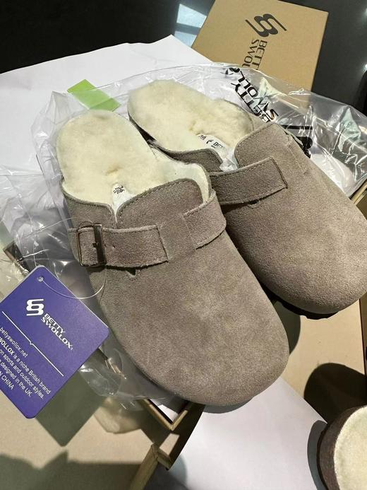 存元！Z品单！羊毛半拖勃肯鞋拖鞋 男女同款！ 商品图7
