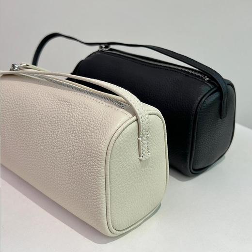 【顺丰包邮】50355 洛诗琳极简老钱风定制头层羊鹿皮设计感笔筒包0862 商品图4